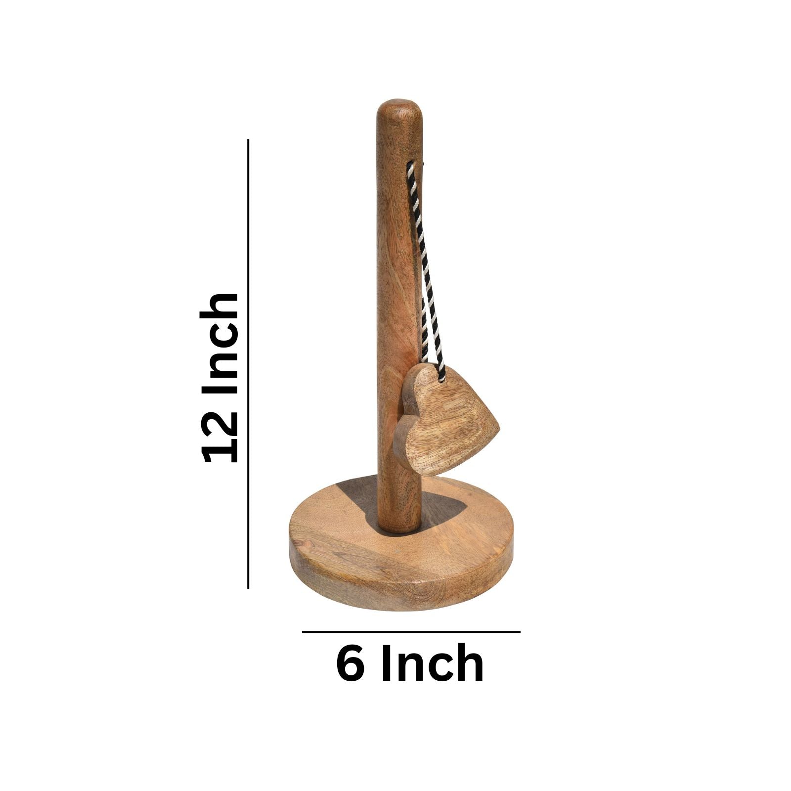 Heart Tassle Kitchen Wooden Towel Holder