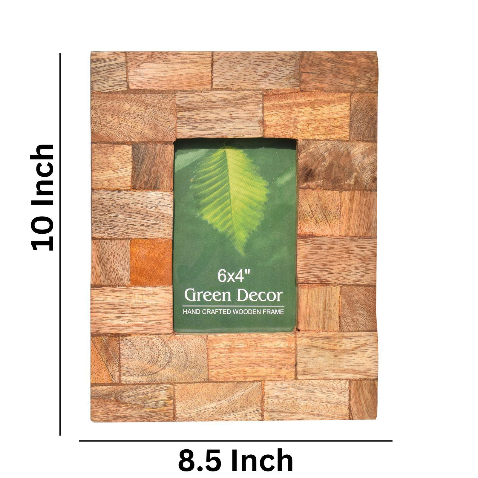 Multi Wooden bricks Carved Photo Frame