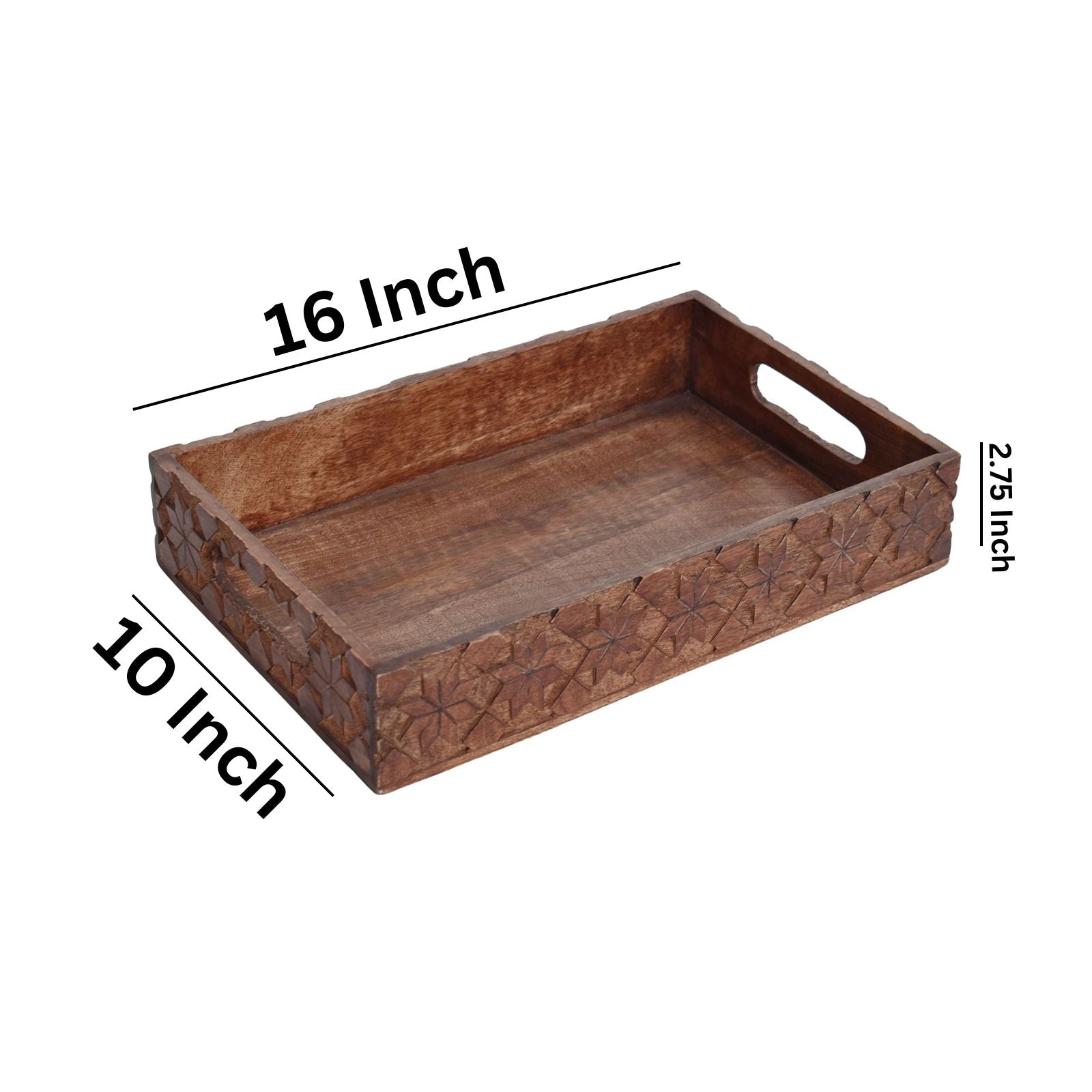 Pattern serving Wooden tray