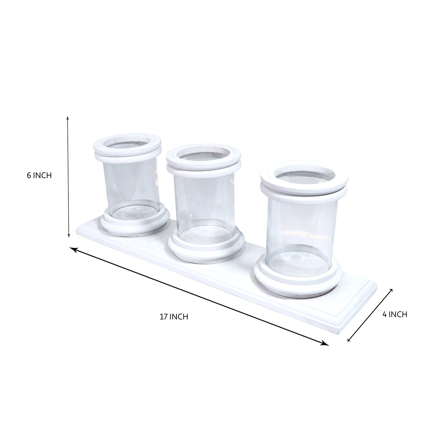 Wooden candle holder (GD6085)