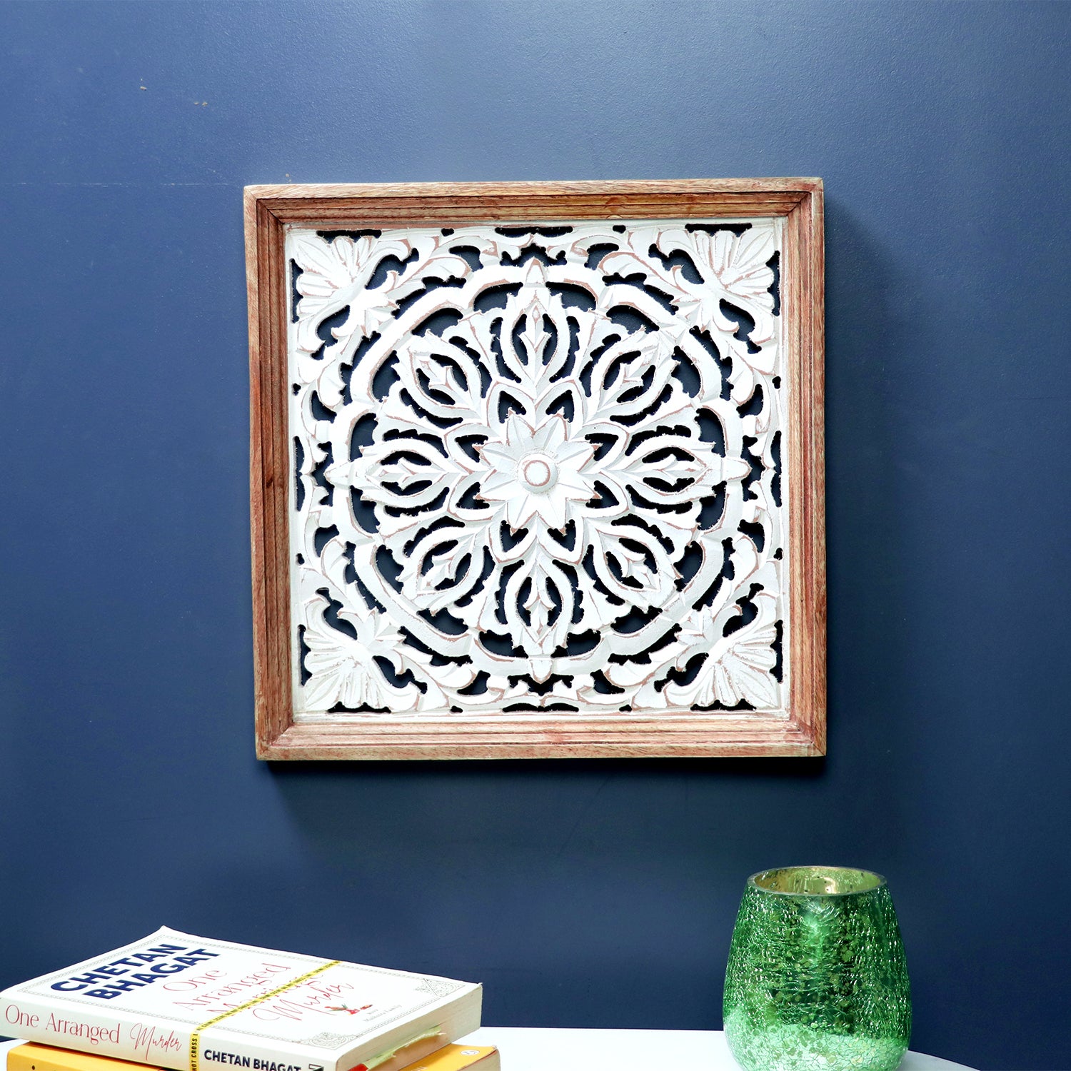 Wooden Mandala design cutwork wall décor
