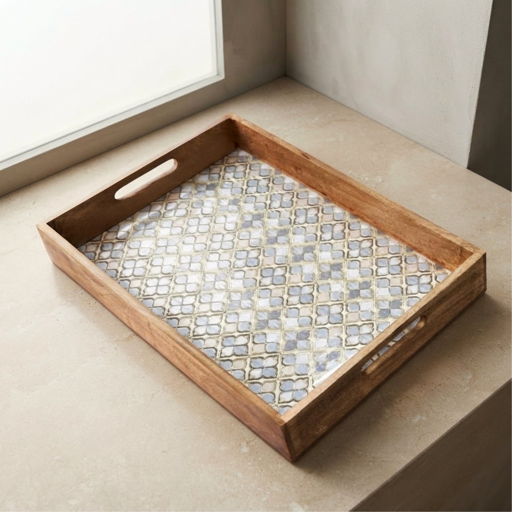 Decael Wooden Tray (GD6067)