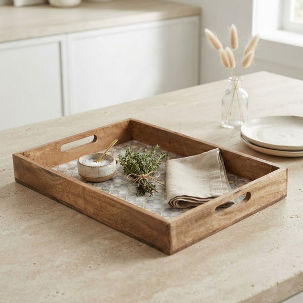 Decael Wooden Tray (GD6067)