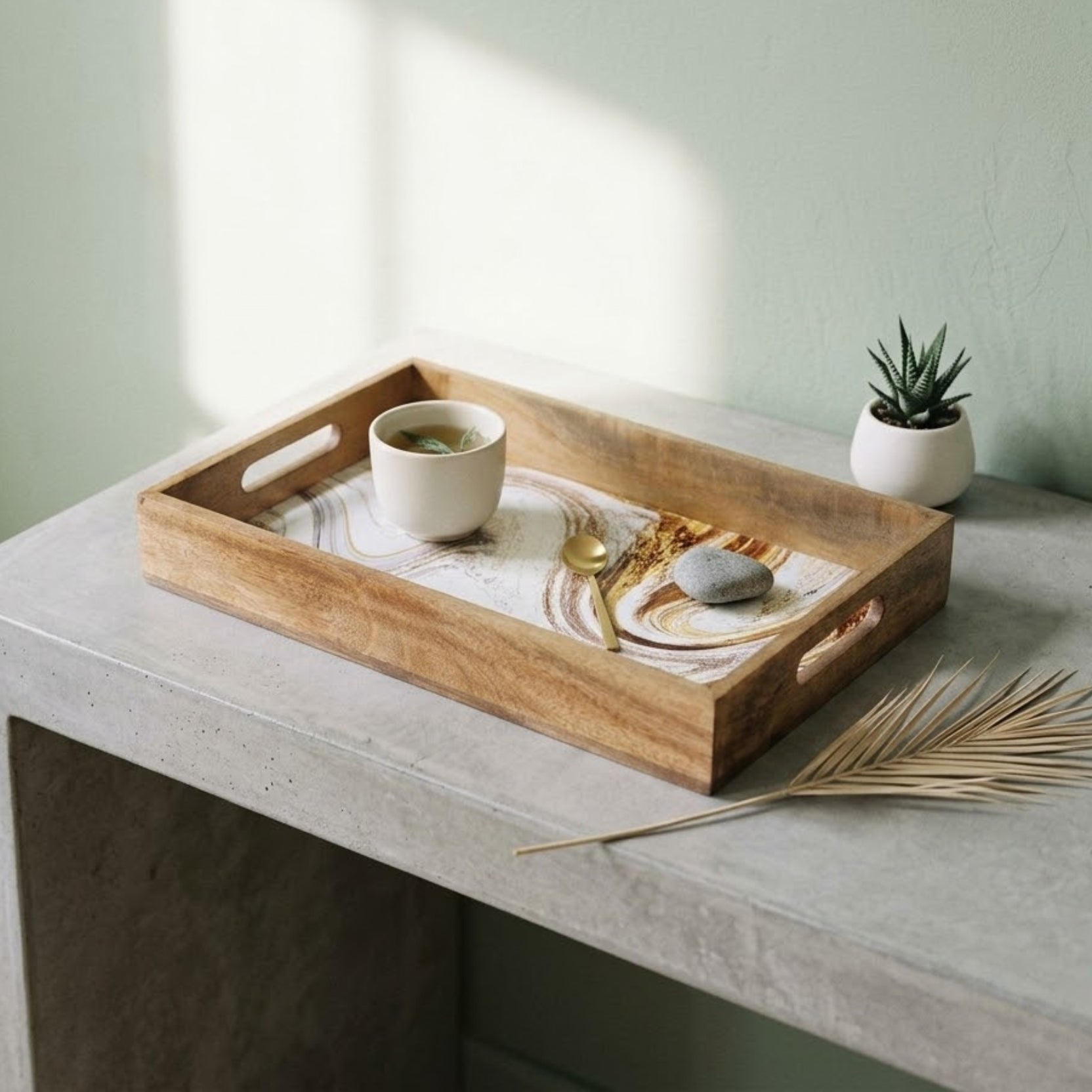Decal Wooden Tray (GD6072)