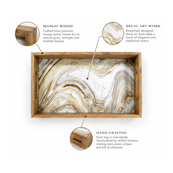 Decal Wooden Tray (GD6072)