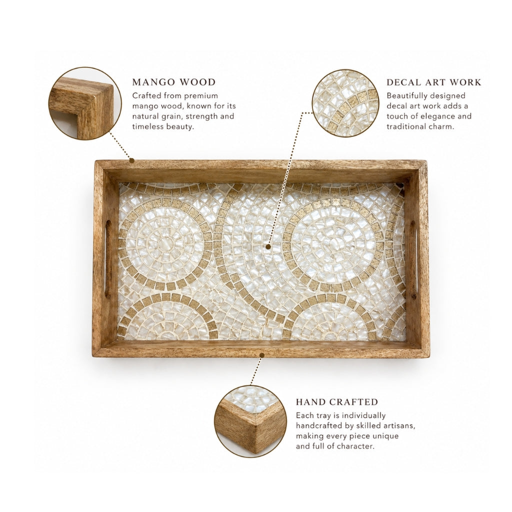 Decal Wooden Tray (GD6074)