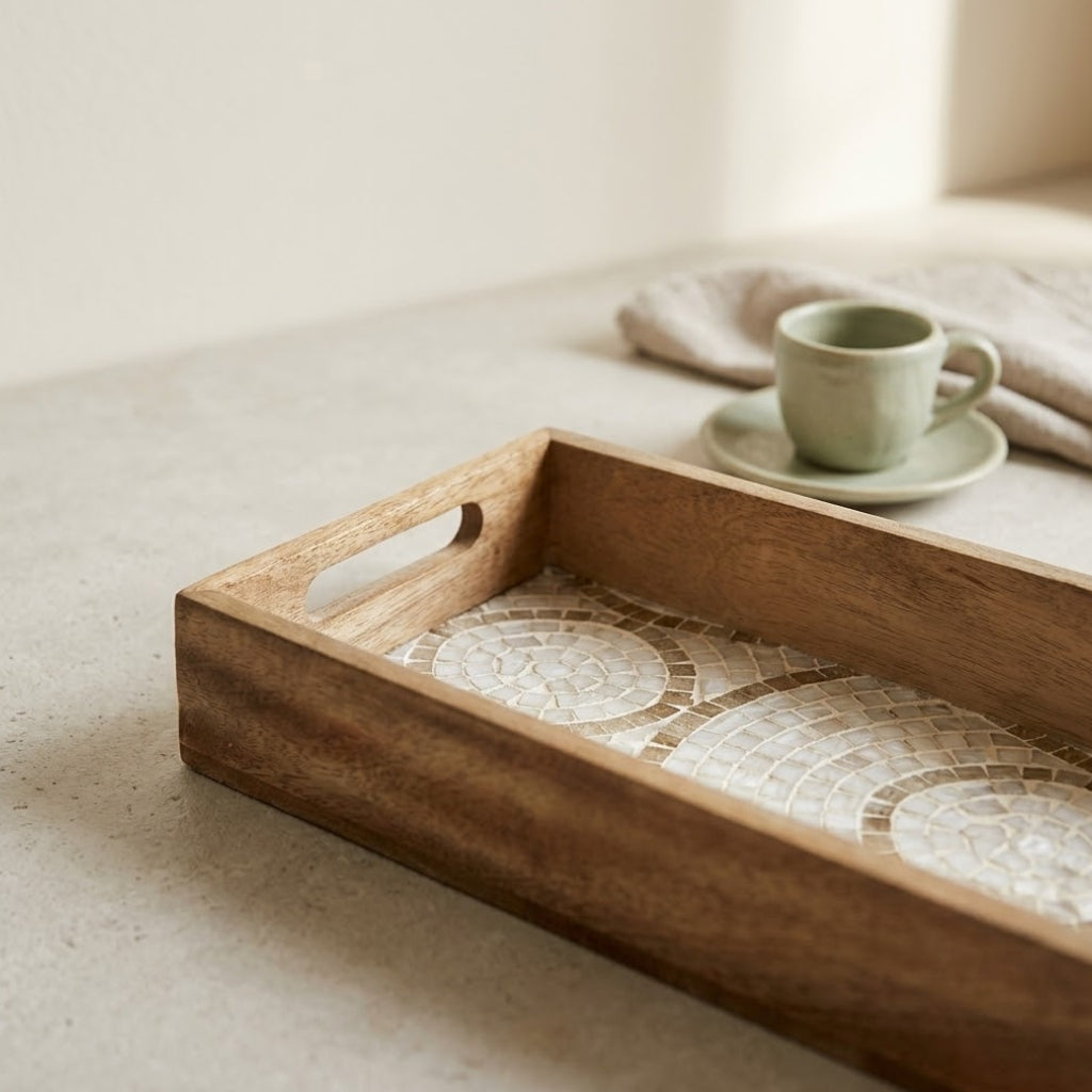 Decal Wooden Tray (GD6074)