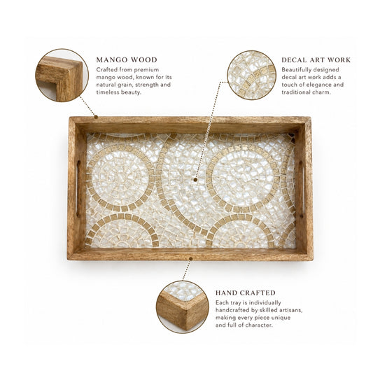Decal Wooden Tray (GD6074)