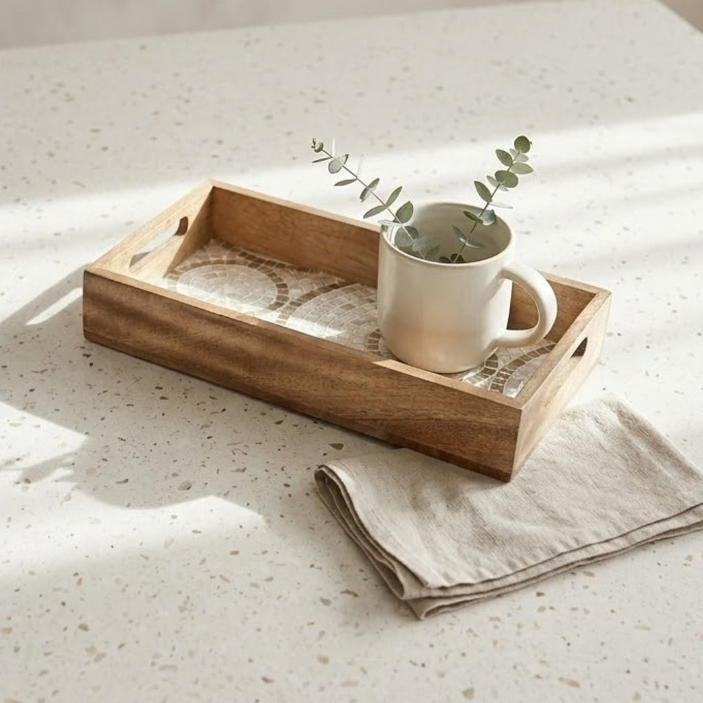 Decal Wooden Tray (GD6074)
