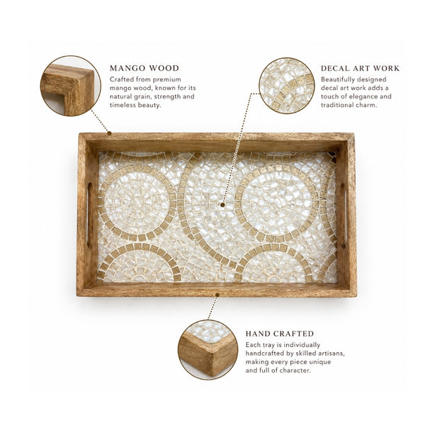 Decal Wooden Tray (GD6074)