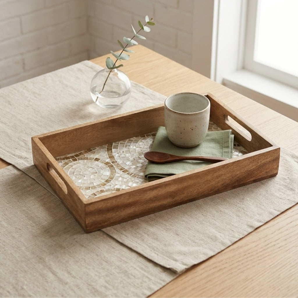 Decal Wooden Tray (GD6075)