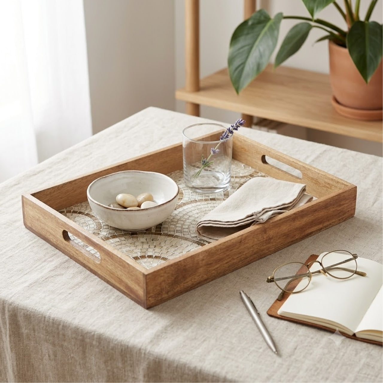 Decal Wooden Tray (GD6076)
