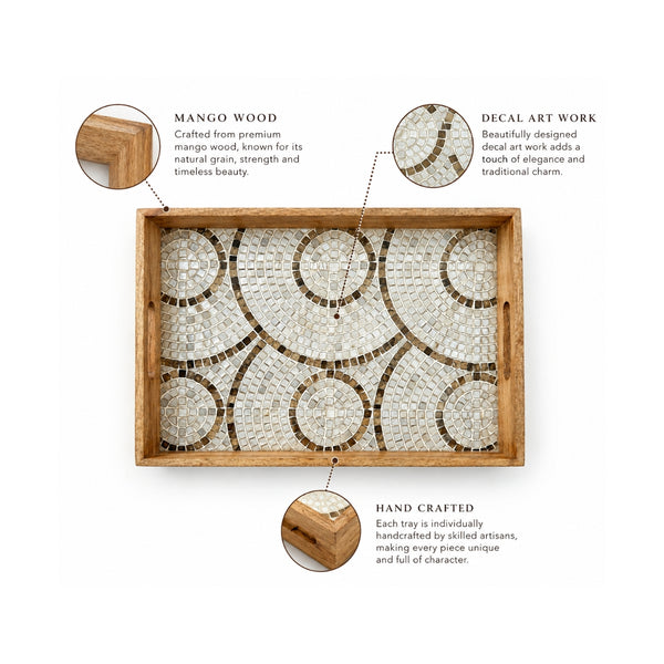 Decal Wooden Tray (GD6076)