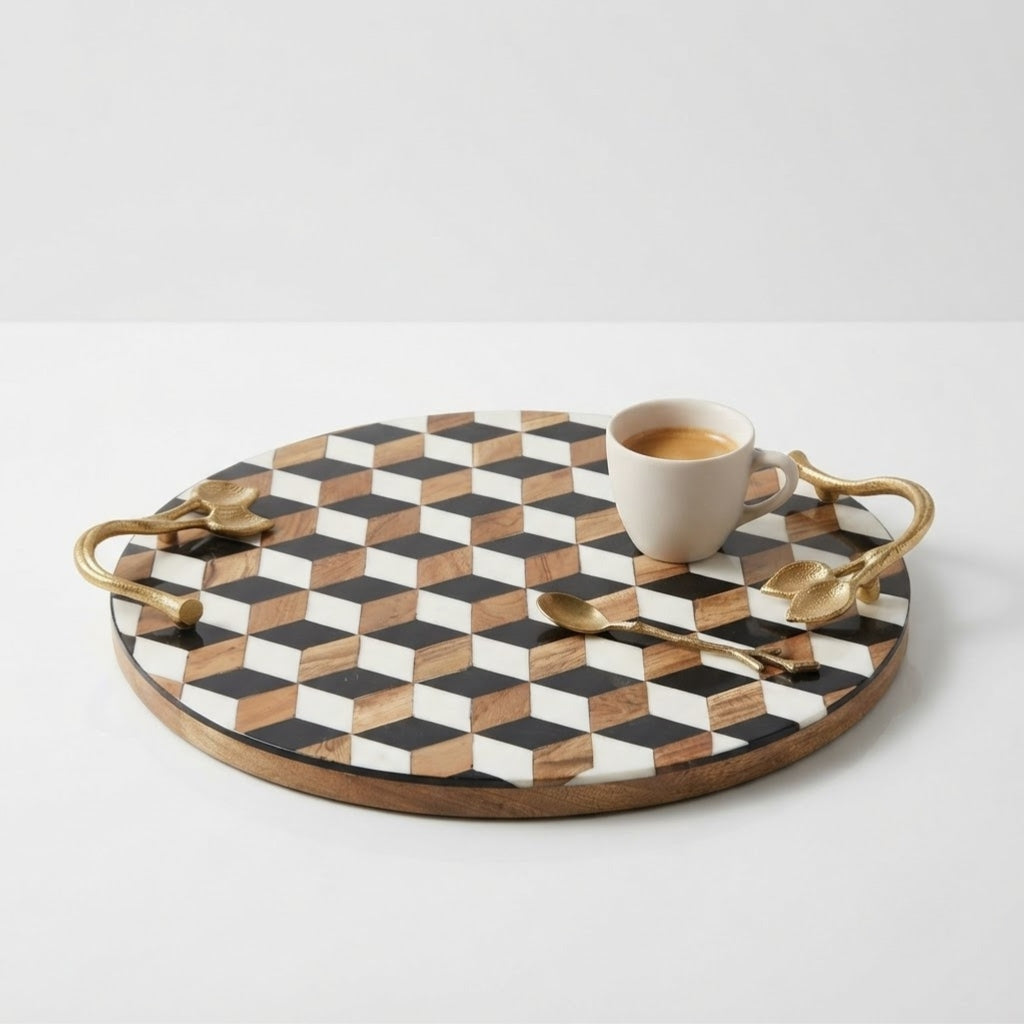 Resin Wooden tray (GD6080)