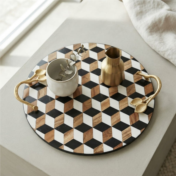 Resin Wooden tray (GD6080)