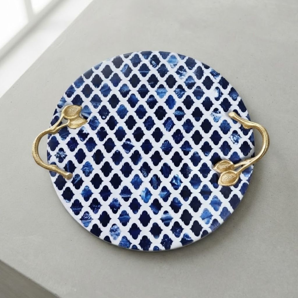 Resin Wooden tray (GD6081)