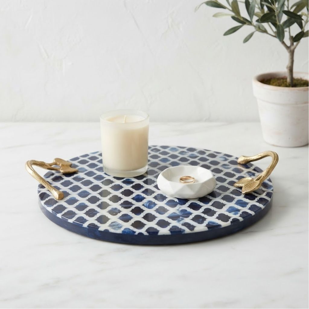 Resin Wooden tray (GD6081)