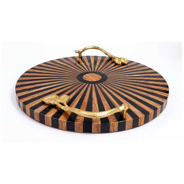 Resin Wooden tray (GD6082)