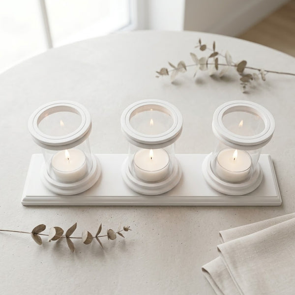 Wooden candle holder (GD6085)