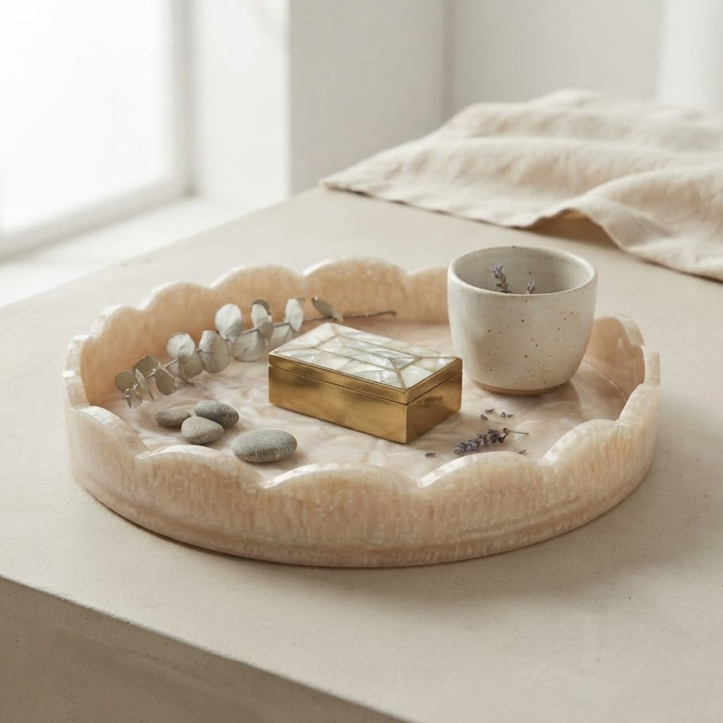 Resin Wooden tray (GD6088)