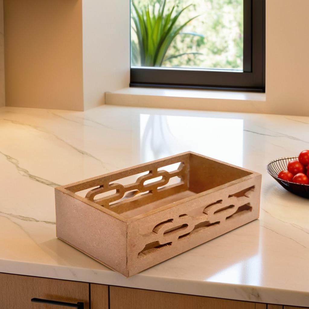 S/2 jars with MDF Wooden tray