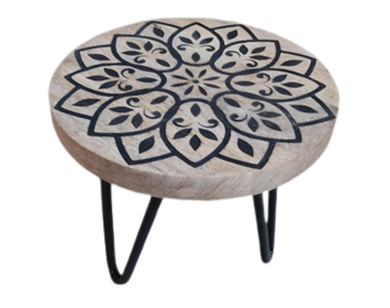 Wooden Carved Plant Stand