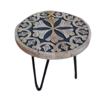 Wooden Carved Plant Stand