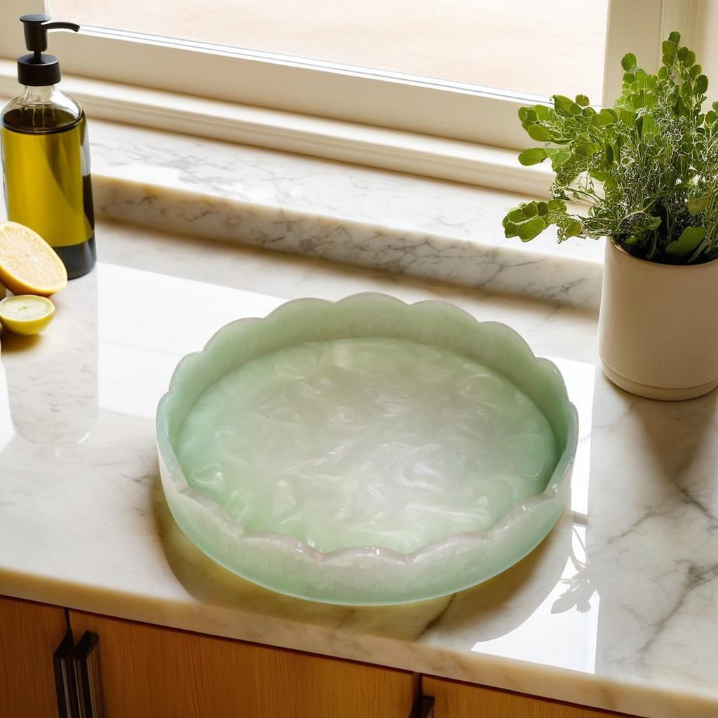 Resin Wooden tray (GD6087)