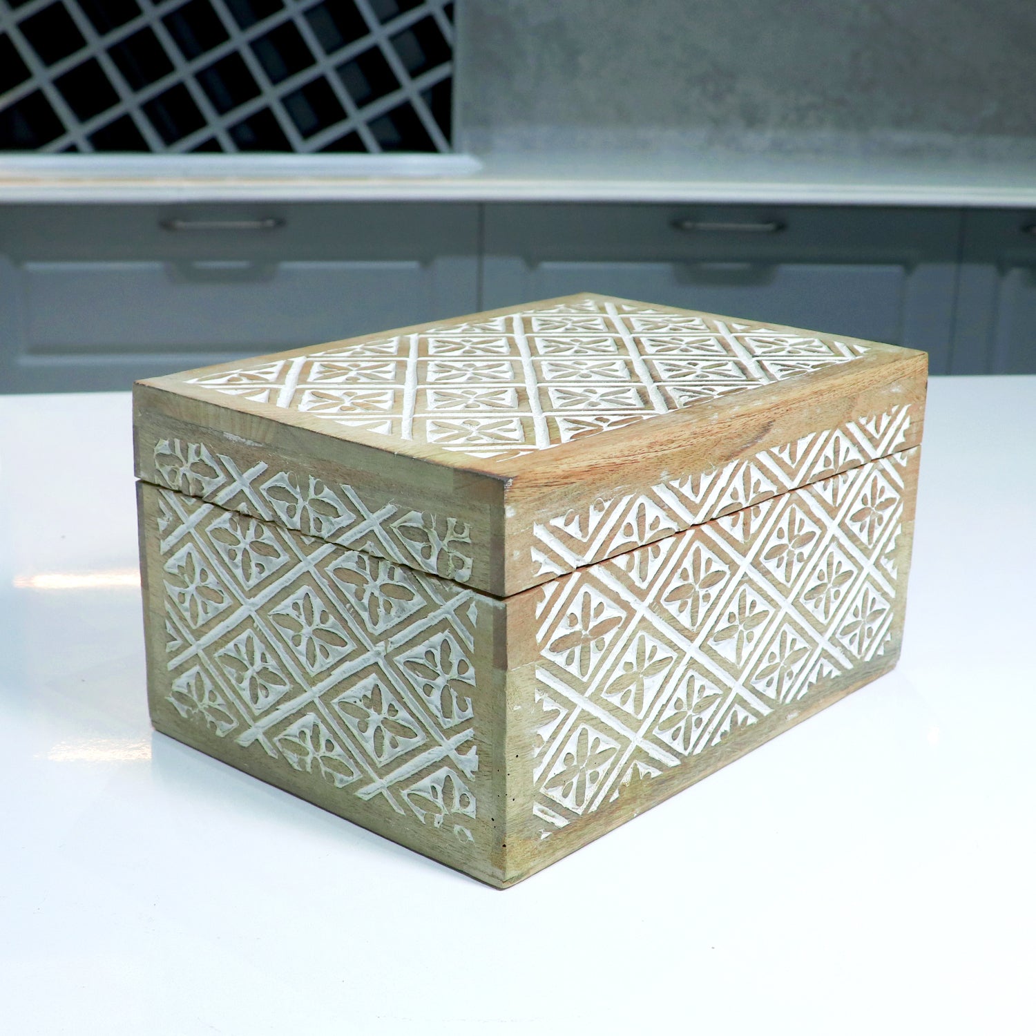 Carved Wooden Box
