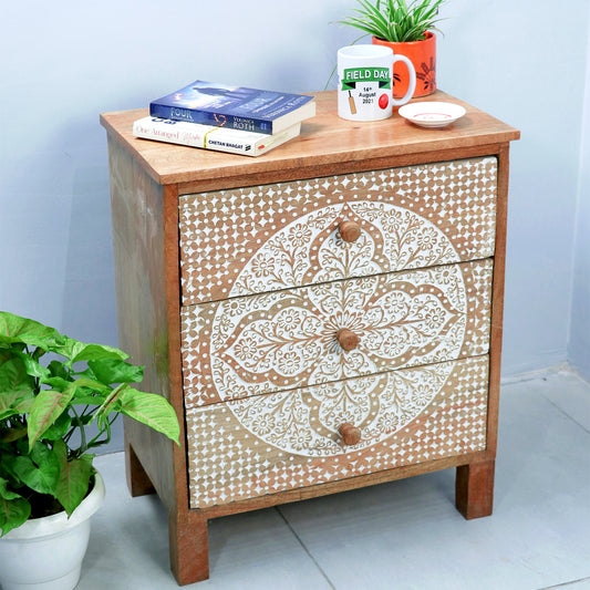 Carved wooden cabinet