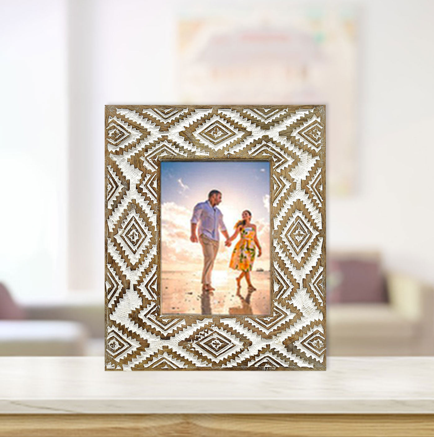 Wooden Carved Antique Photo Frame (GD1551)