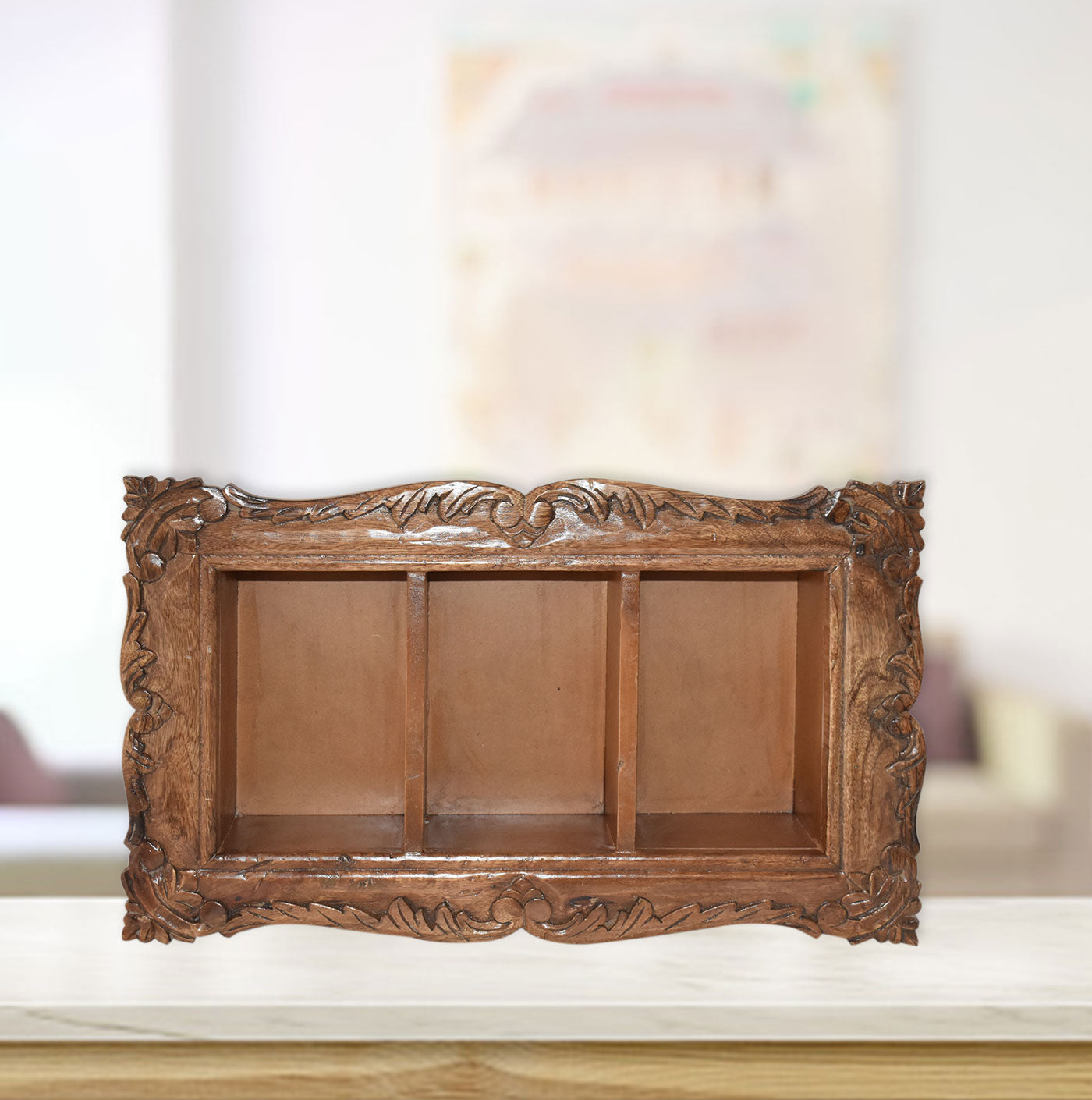 Wooden Carved  Wall Cabinet