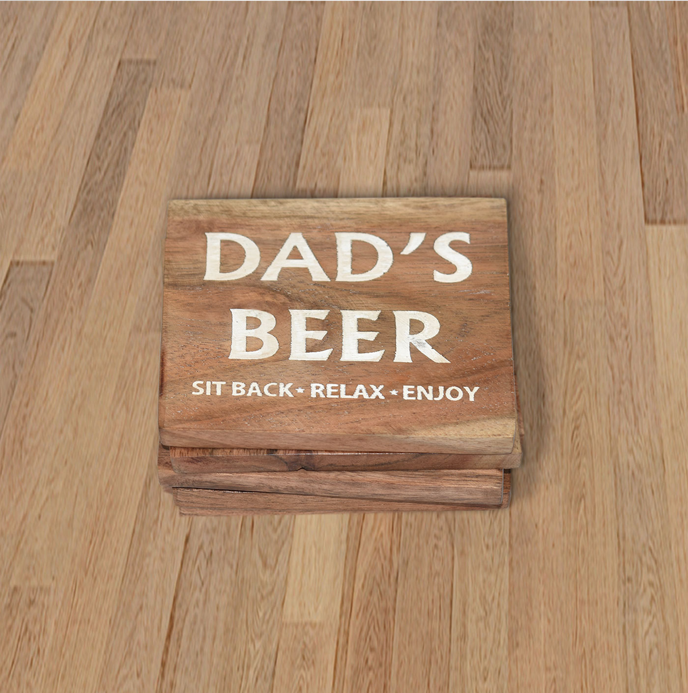 Wooden Engraved Coaster Set (GD1591)