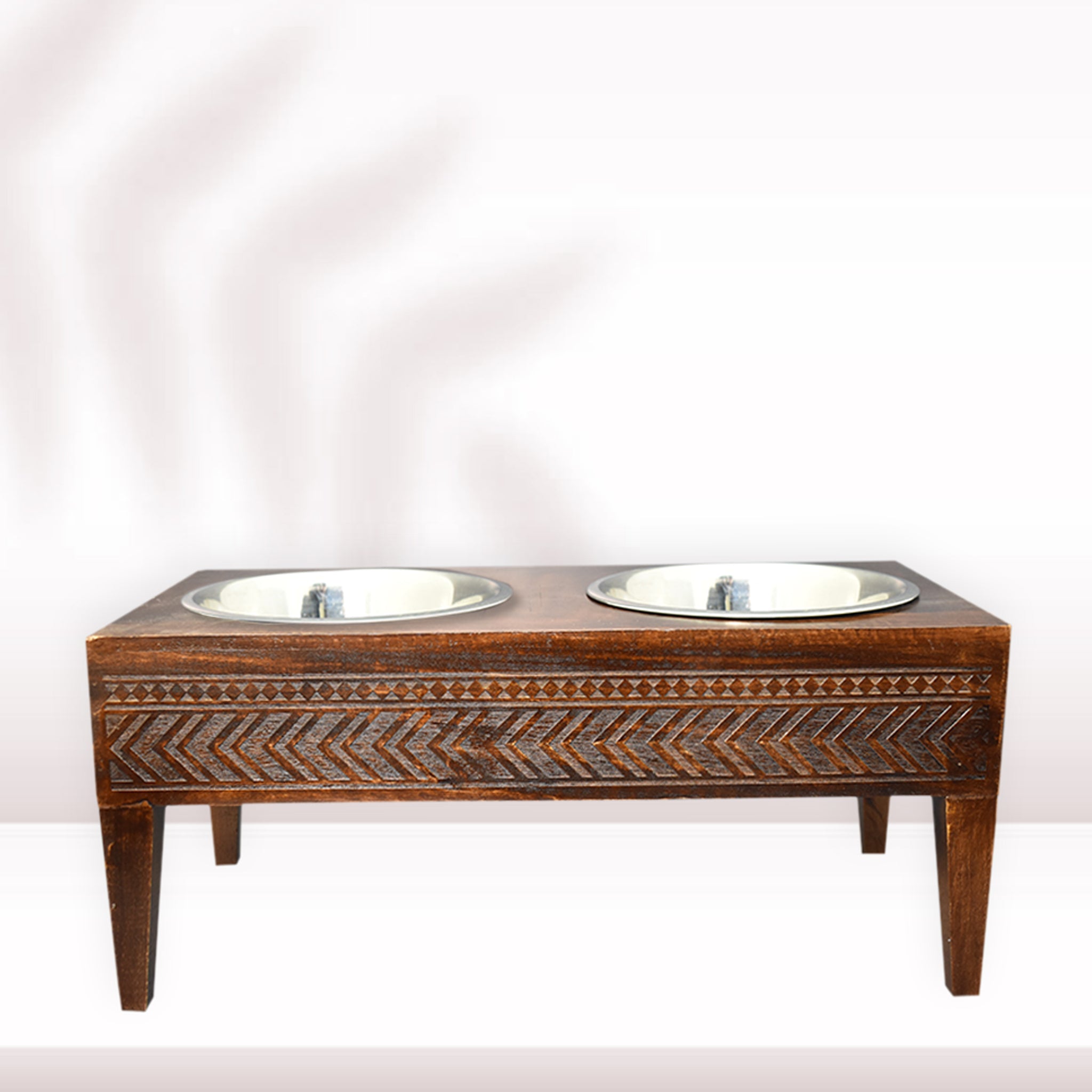 Wooden Engraved Pet Feeder (GD2068)