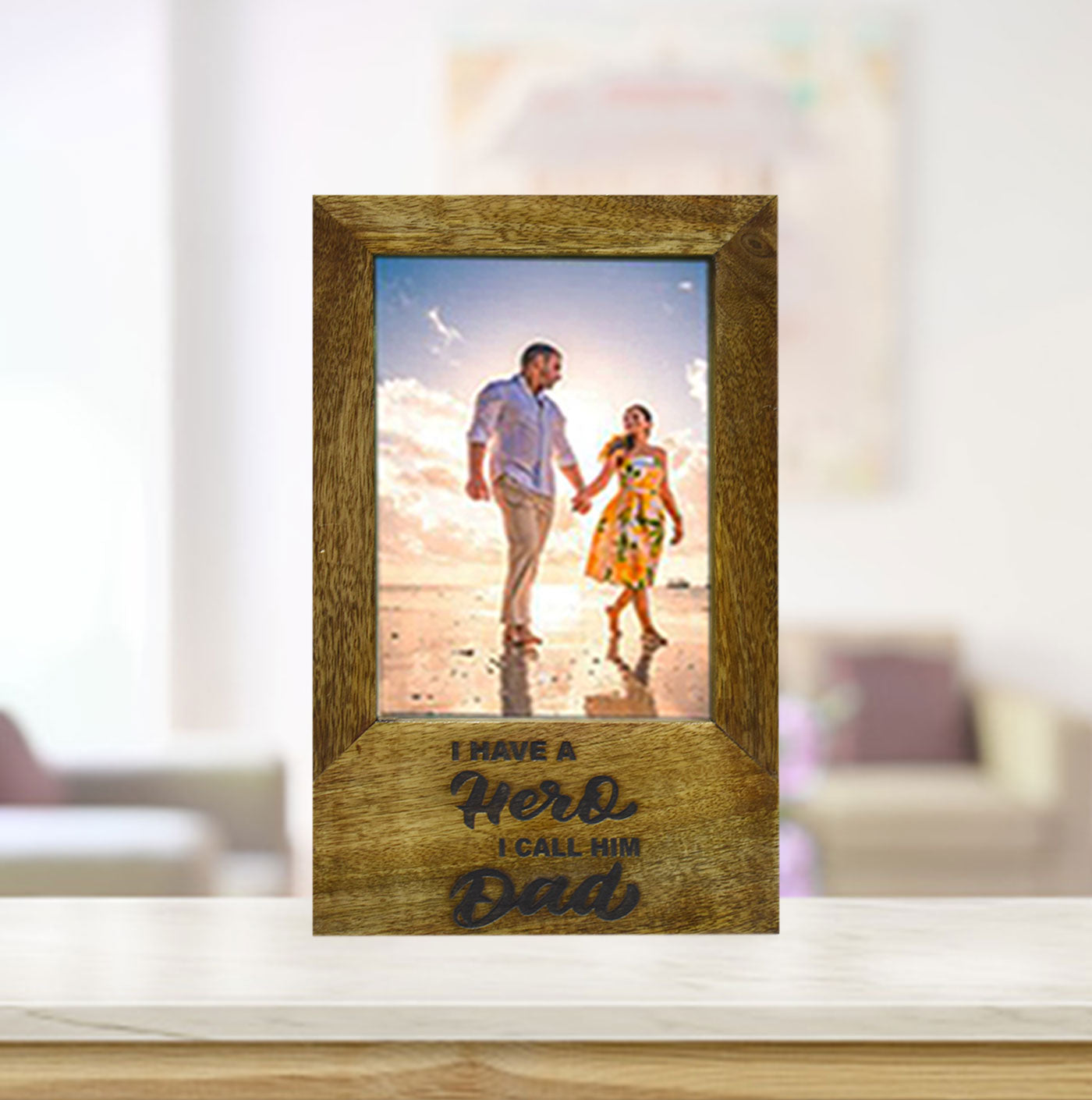 Wooden Engraved Photo Frame (GD1596)