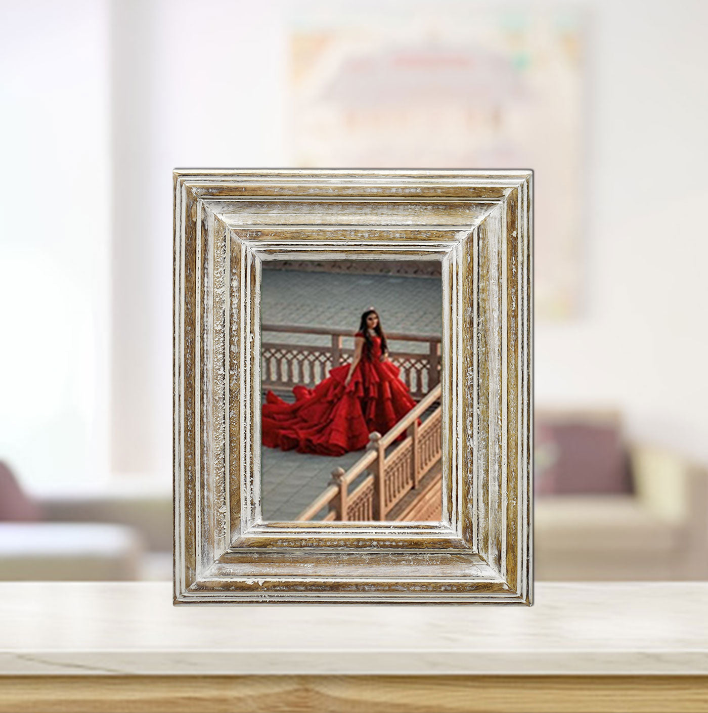 Wooden Carved Antique Photo Frame (GD1521)