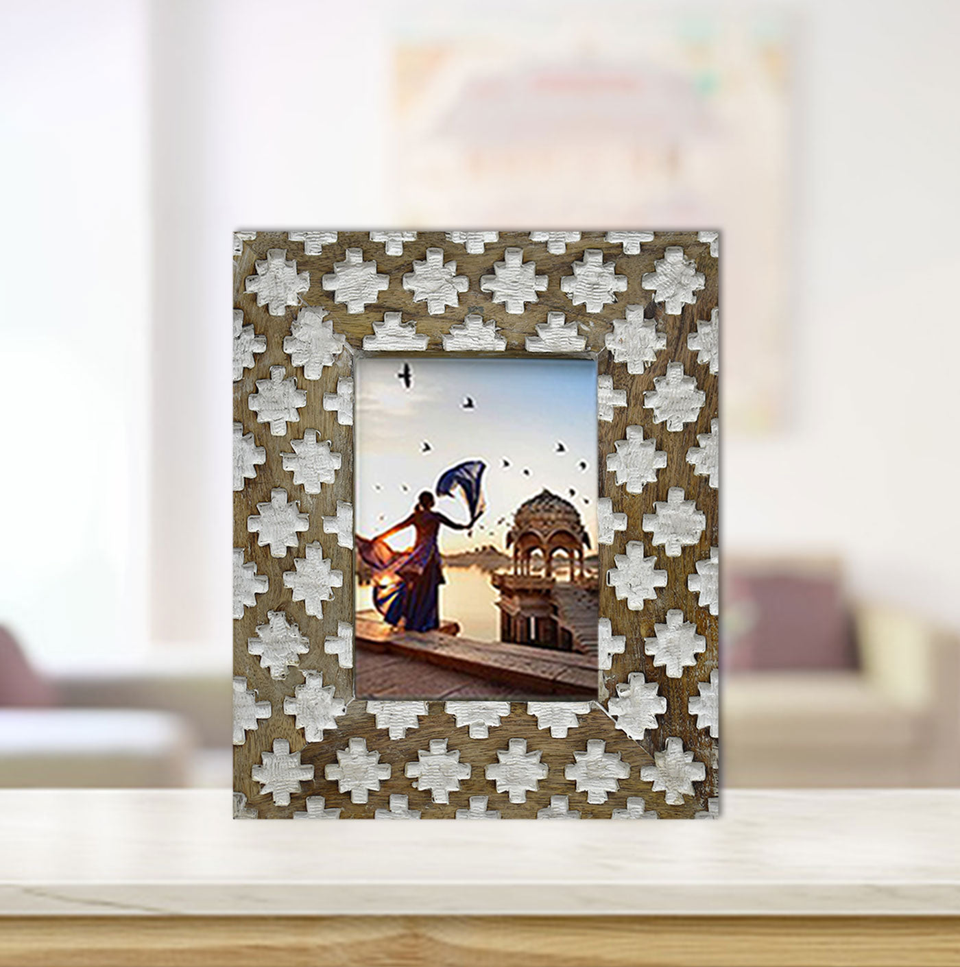 Wooden Carved Antique Photo Frame (GD1539)