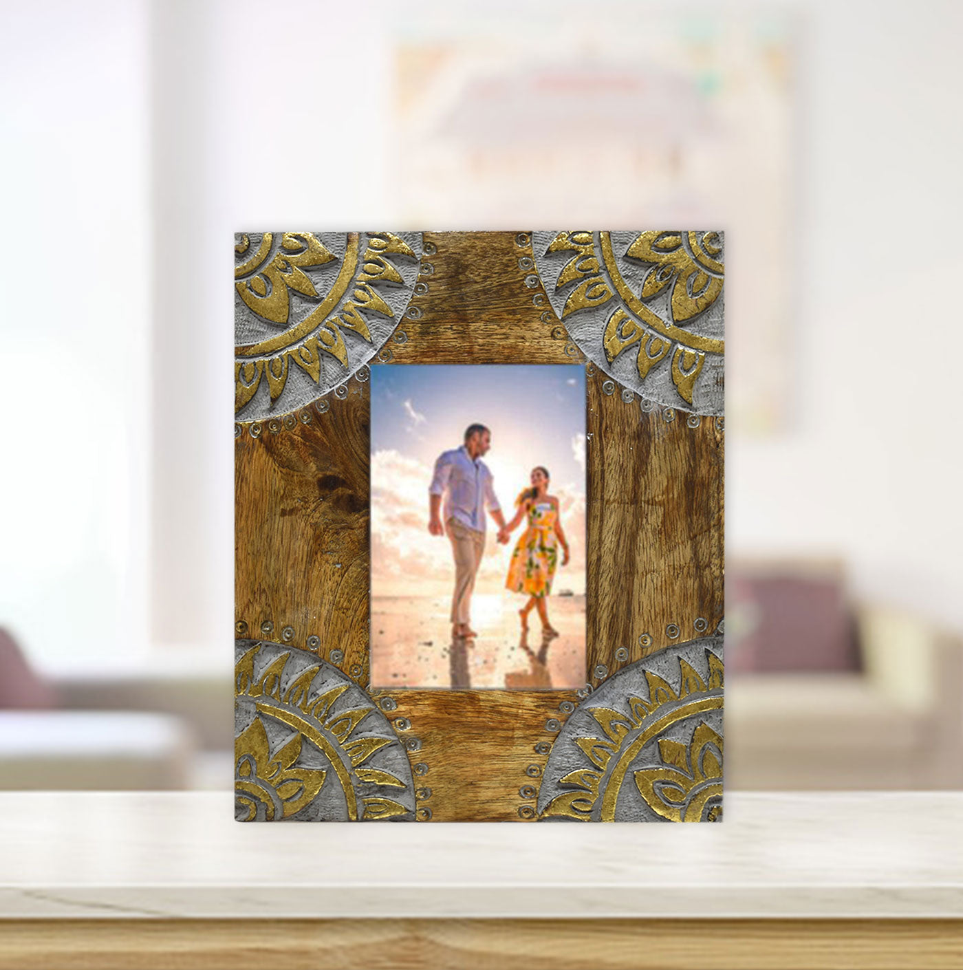 Wooden Carved Antique Photo Frame (GD1531)