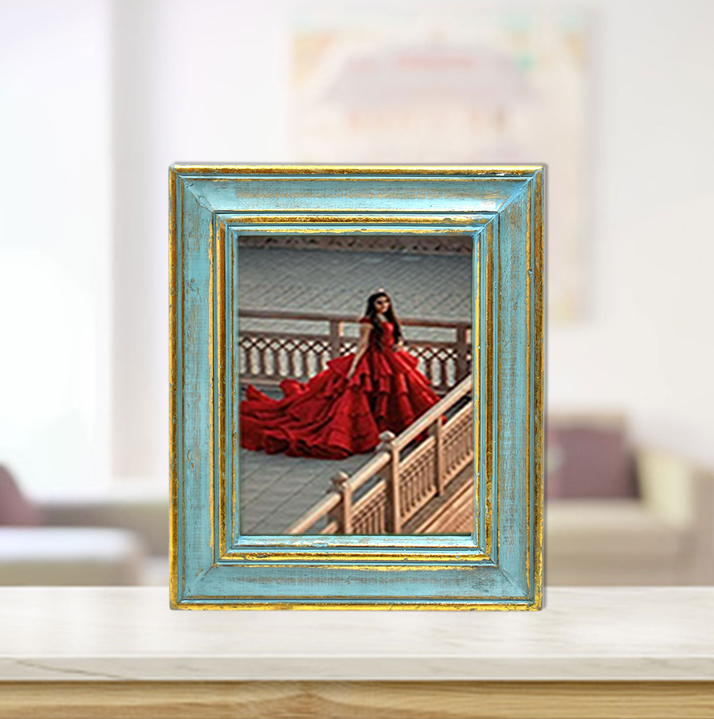 Wooden Carved Antique Photo Frame (GD1571)