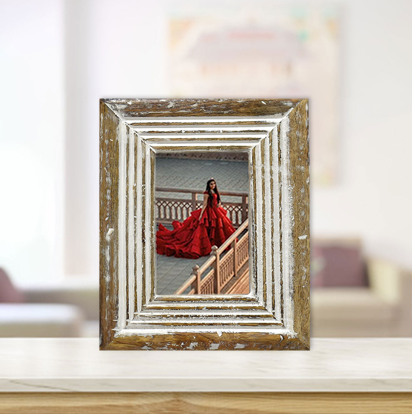 Wooden Carved Antique Photo Frame (GD1548)