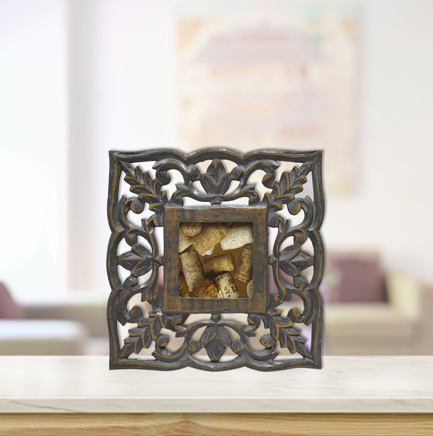 Wooden Carved Antique Photo Frame (GD1533)