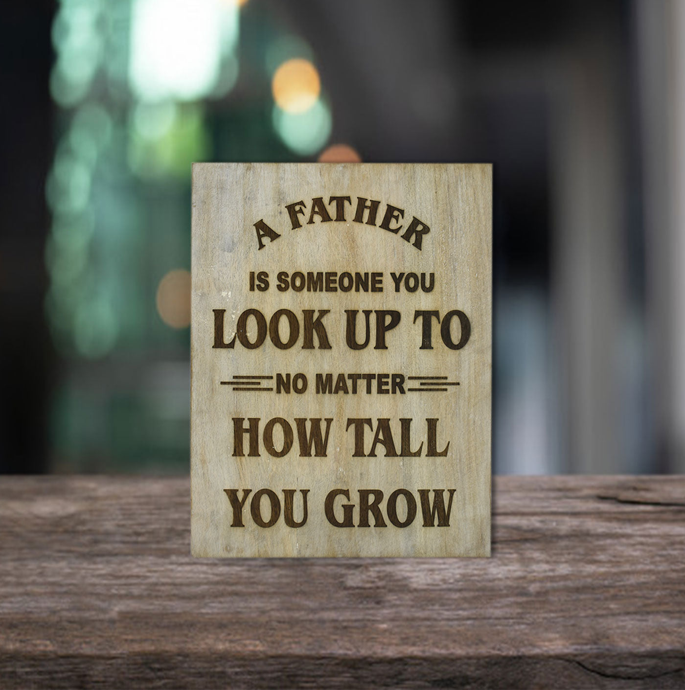 Wooden Engraved Signage (GD1580)