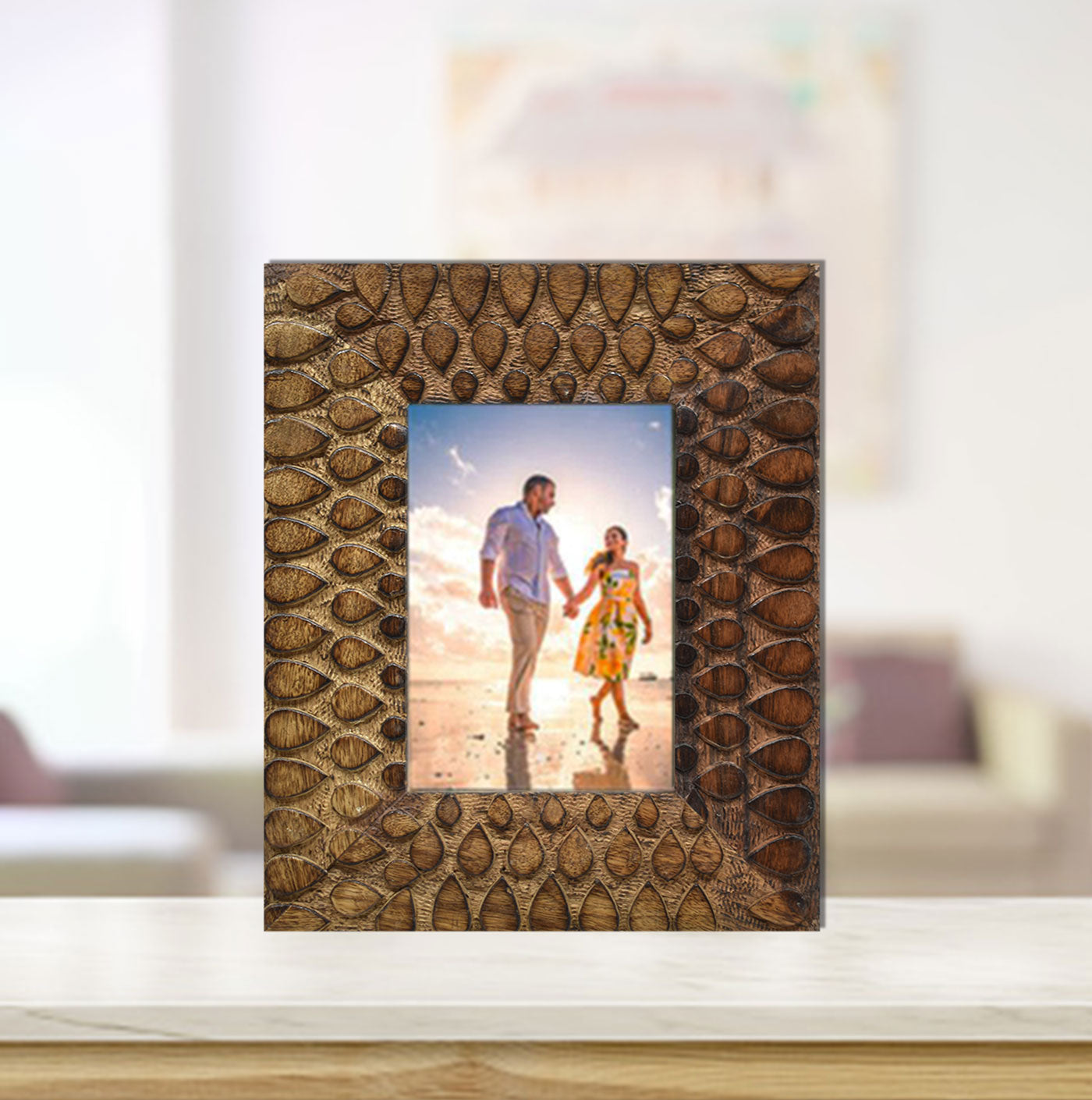 Wooden Carved Antique Photo Frame (GD1541)