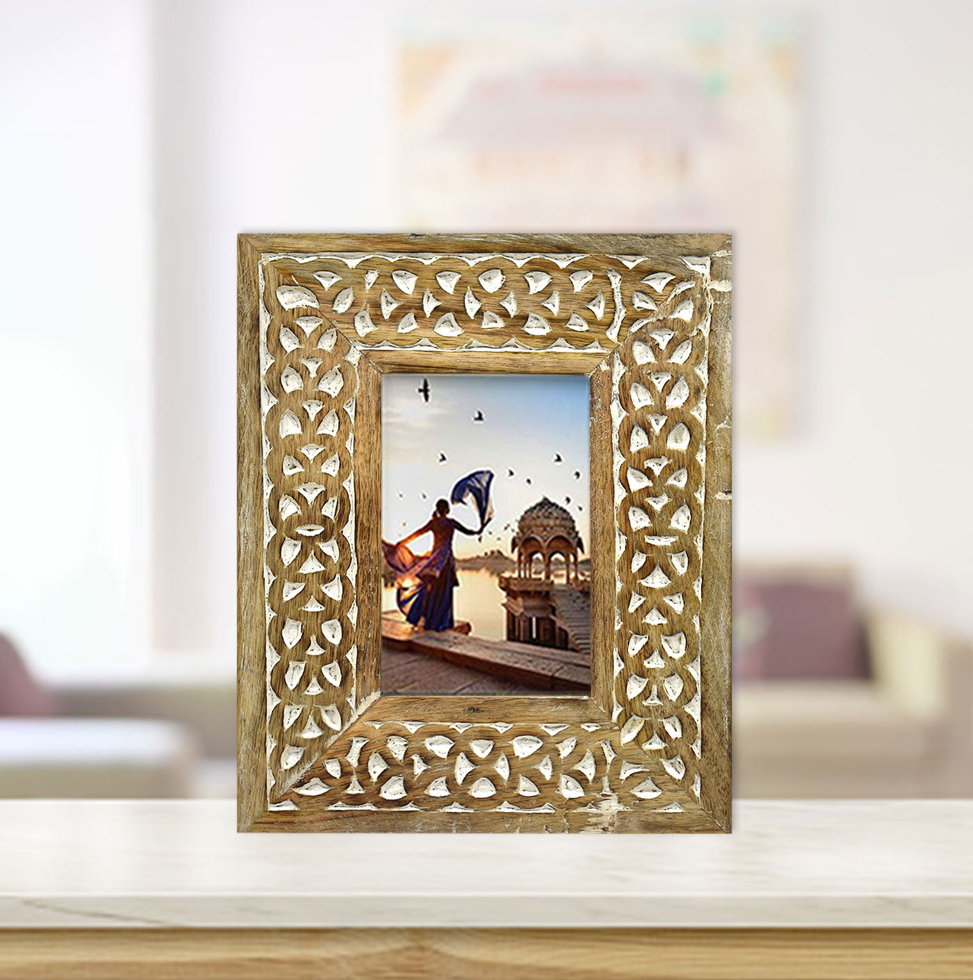 Wooden  Carved Antique Photo Frame (GD1523)