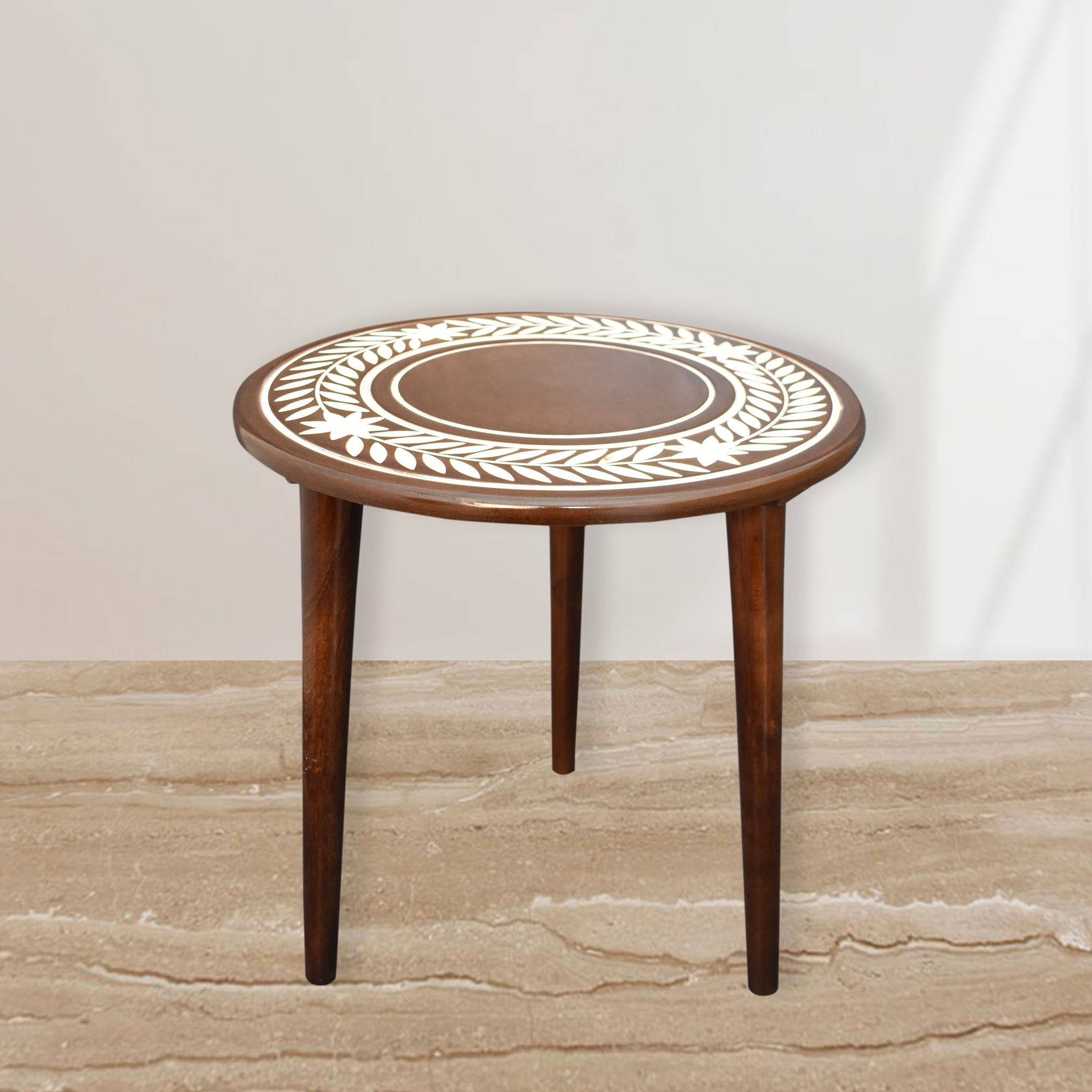 Wooden Carved, Coffee Table - PU Coated (GD2290)