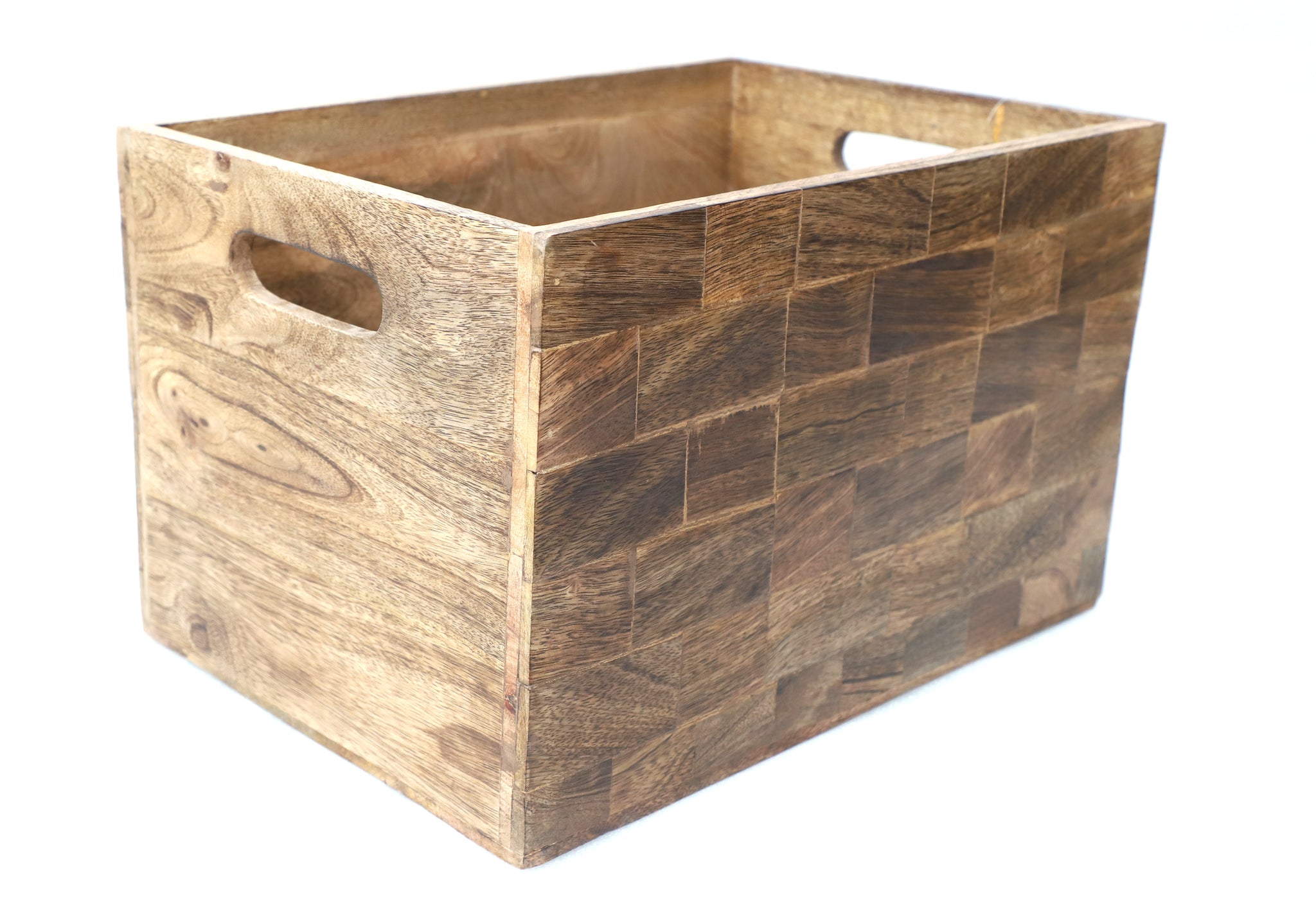 Wooden Carved Storage Crate