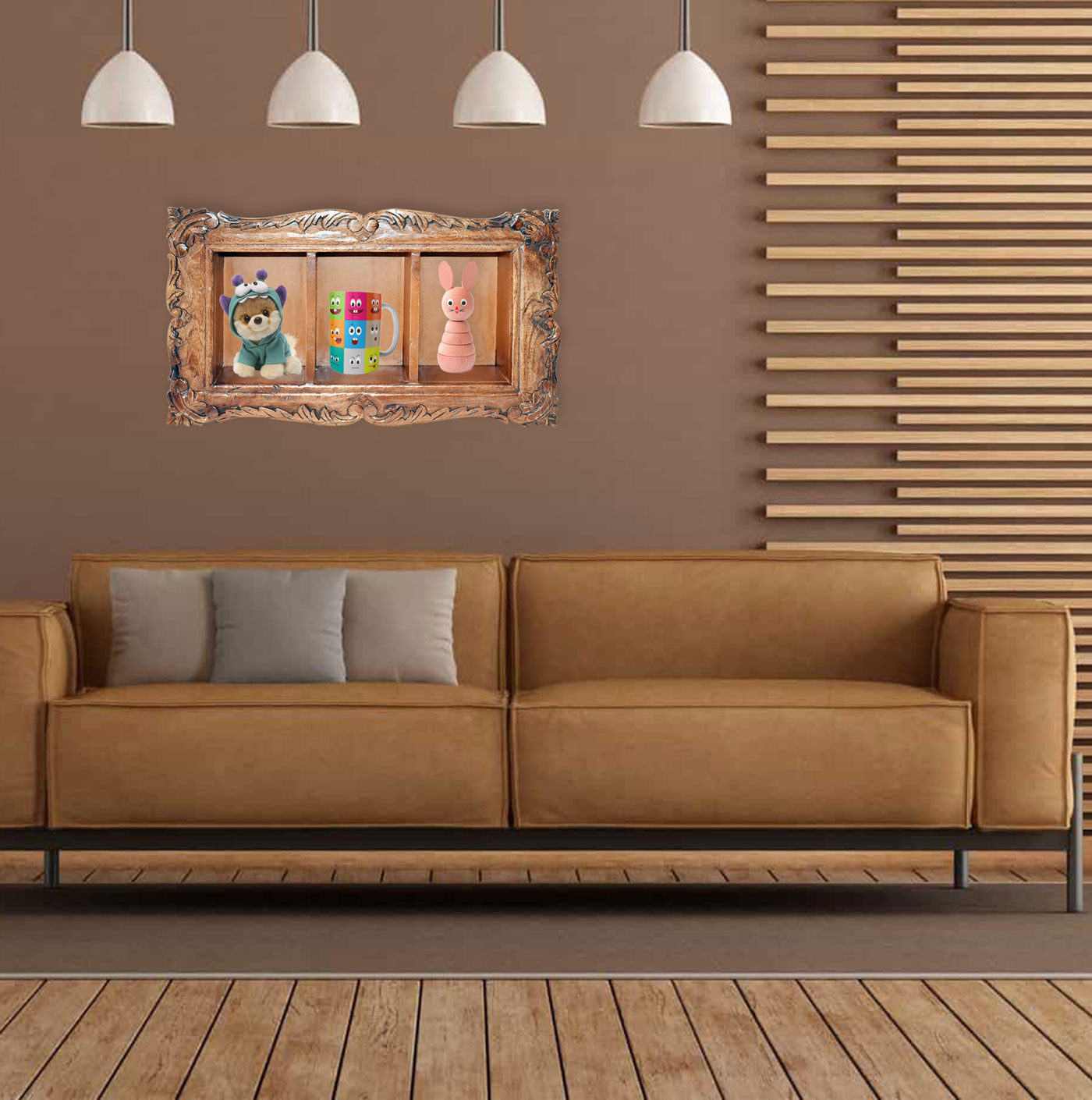 Wooden Carved  Wall Cabinet