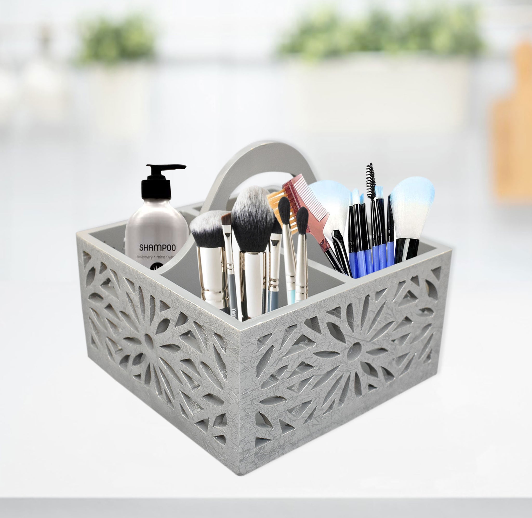 Wooden Handcrafted, Makeup Brush Caddy (GD2298)