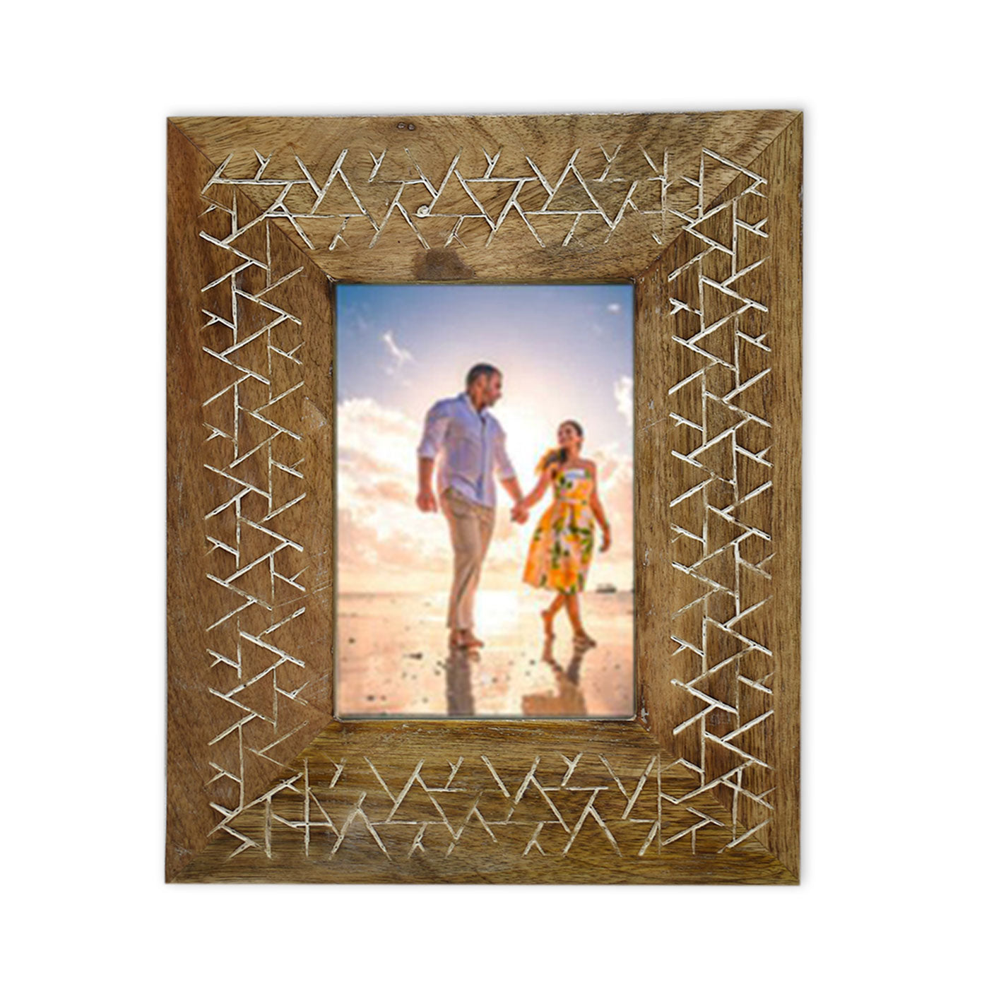 Wooden Carved Antique Photo Frame (GD1537)