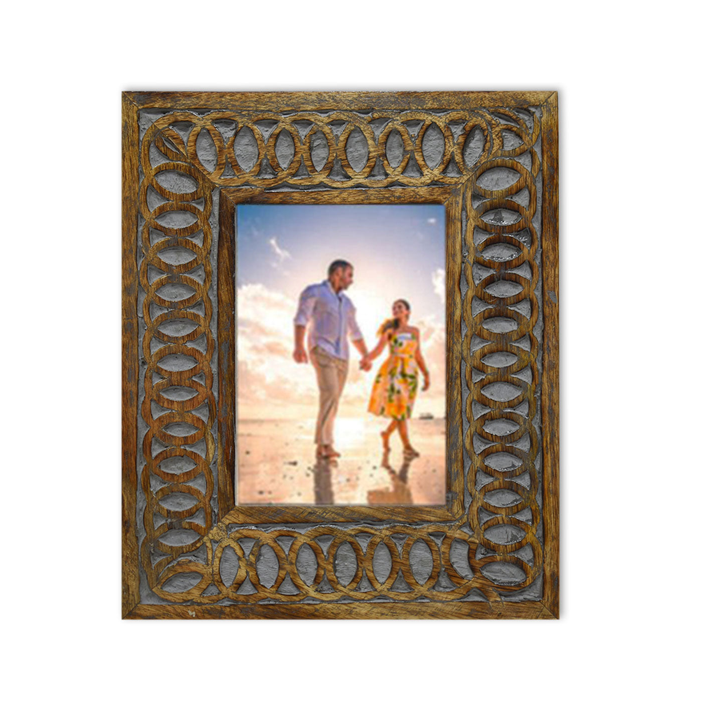 Wooden Carved Vintage Photo Frame (GD1534)